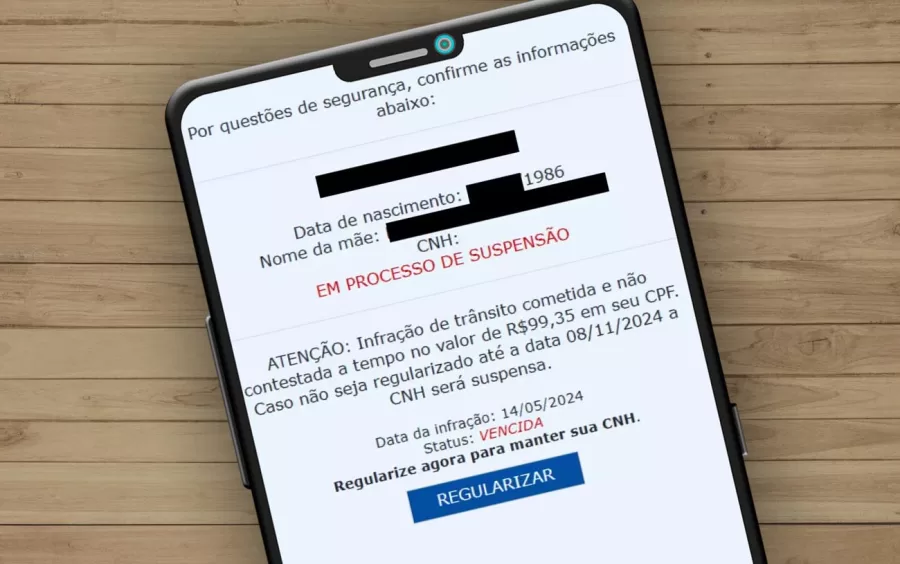 Golpe da CNH via SMS: Suspensão de CNH é o novo tema de golpe por celular para roubo de dados